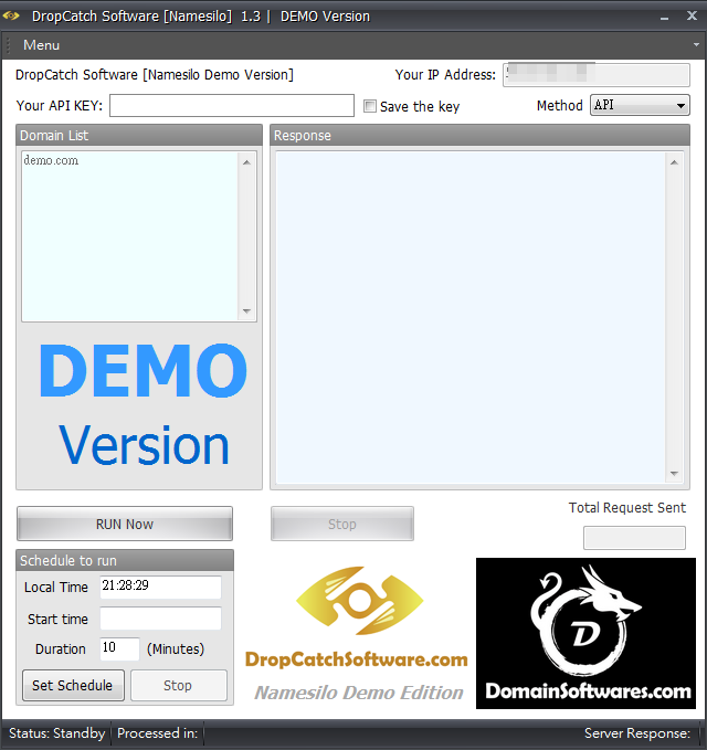 Dropcatch Software - NameSilo API