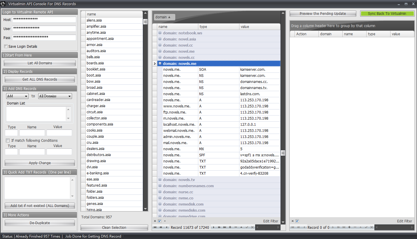 Using Virtualmin API to Update DNS Records 