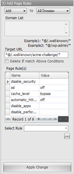 Cloudflare API Console - Bulk Add Page Rules By Copy 2